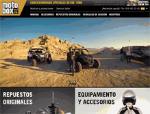 Tablet Screenshot of motoboxzaragoza.com